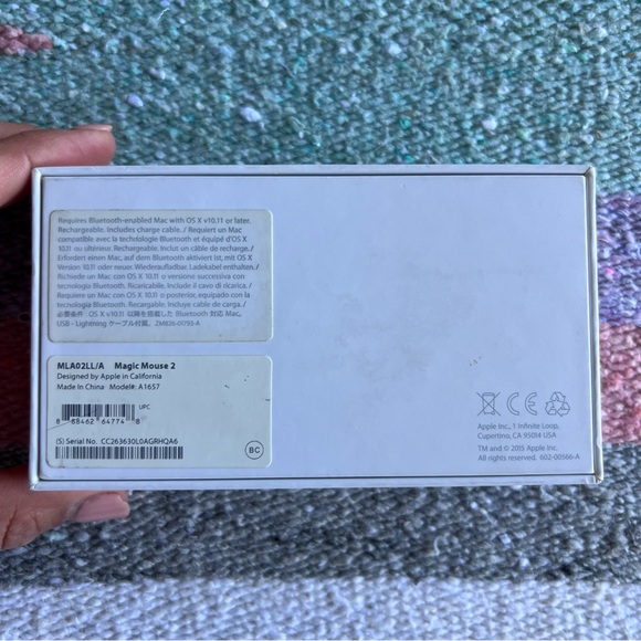 APPLE Magic Mouse 2 Model#A1657 - Picture 3 of 3